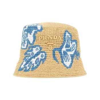 PRADA Viscose Bucket Hats Women's Blue