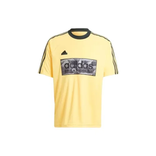 Adidas Clothing T-Shirts Men Yellow