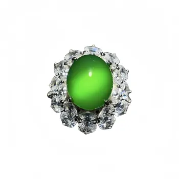 Atsuyama Chalcedony Jade Rings Women's
