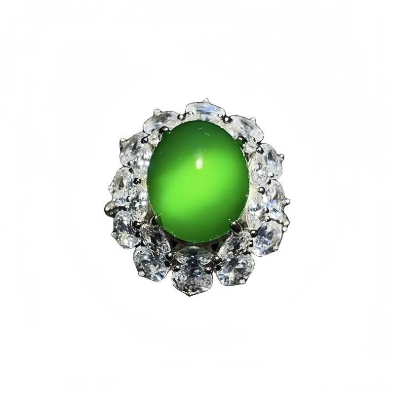 Atsuyama Chalcedony Jade Rings Women's-0