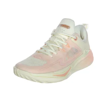 Erke Gentle Yet Powerful Cushioning Wear Resistant Low Top Basketball Shoes Men's Cream Pink