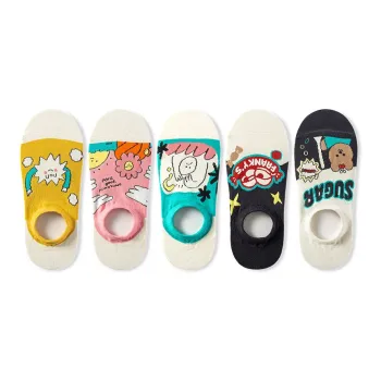NAIER No Show Socks Women's 5 Pack