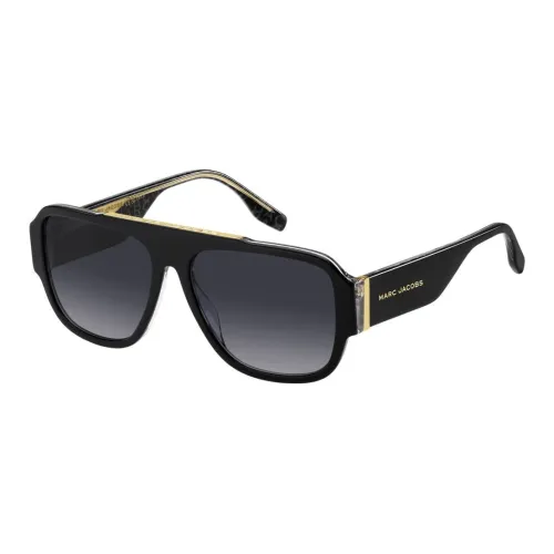 MARC JACOBS Rectangular Sunglasses Men's Black