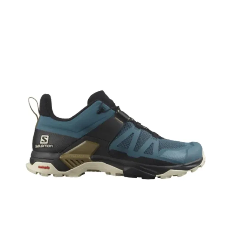 X ULTRA 4 x SALOMON X Ultra 4 Cushioning Wear-Resistant Low-Top Outdoor Shoes Men's Black Blue-2
