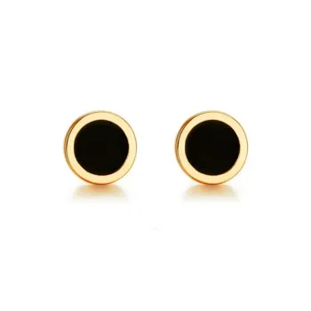 Avani Agate Cool Black Individual Earrings Unisex