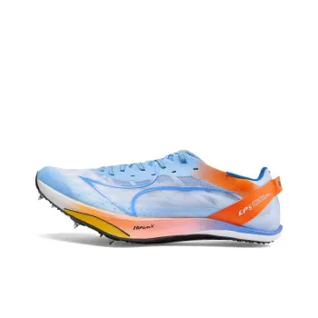 HEALTH Cushioning Slip Resistant Low Top Sprint Running Shoes Unisex Blue Orange