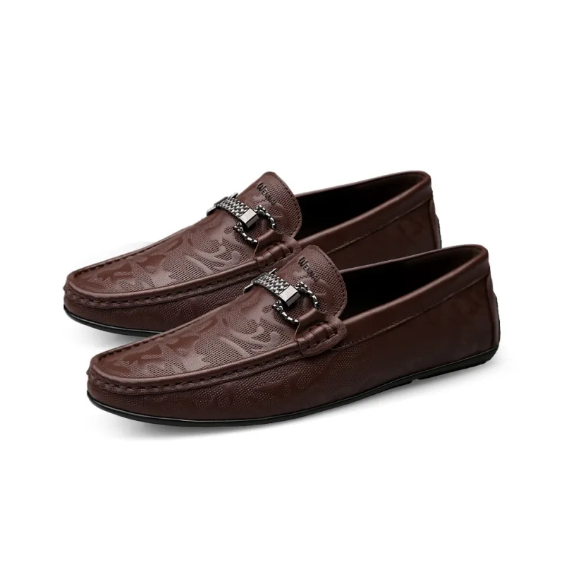 Wen Nai Casual Shoes Men's Brown-3