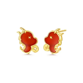 FANCI Agate Stud Earrings Women's
