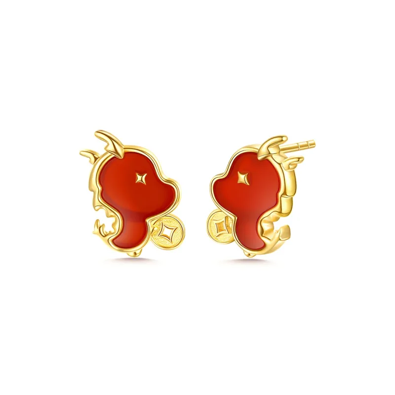 FANCI Agate Stud Earrings Women's-0