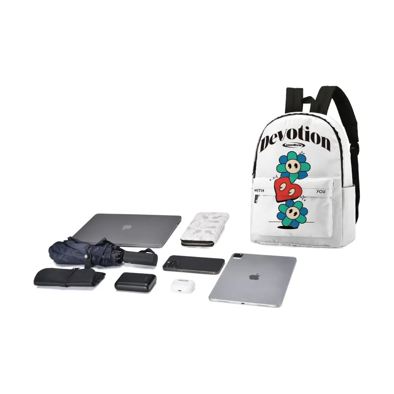 ONRF Polyester Backpack Unisex White-3
