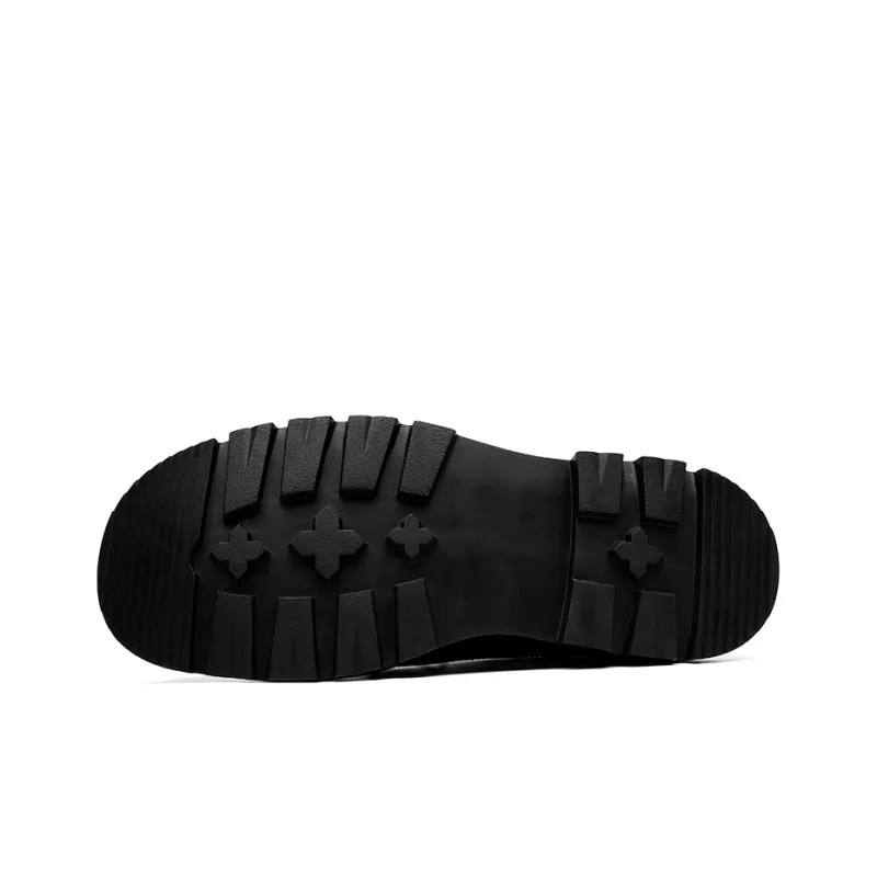Chi Wolf Derby Shoes Casual Shoes Men's Black-11