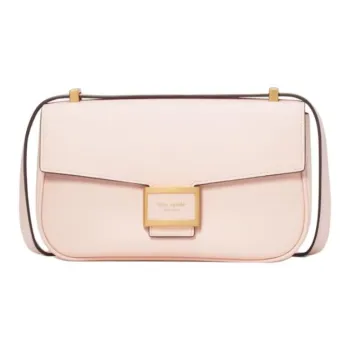 Kate Spade Katy Textured Leather Crossbody Bag Shoulder Bag Medium Size Women's Mochi Pink