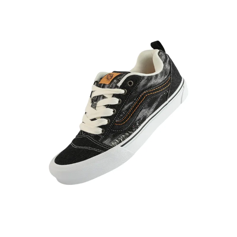 Vans Knu Skool Anti Slip Wear Resistant Low Top Skateboard Shoes Unisex Black-1