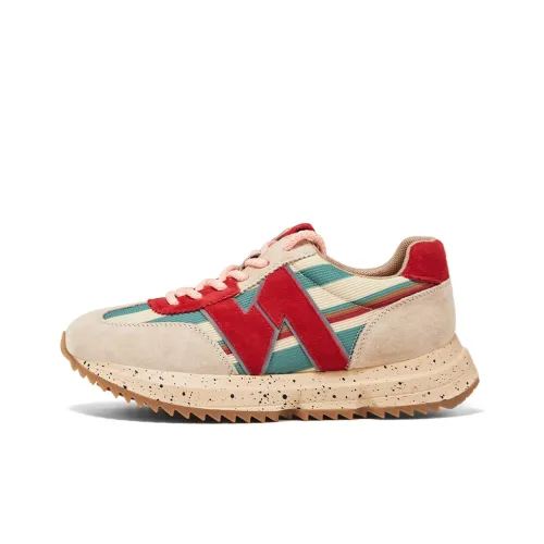 D FUSE SCANDINAVIA Women's Cortez Shoes Lightweight Coverage Low Top Casual Shoes Women's Apricot Red
