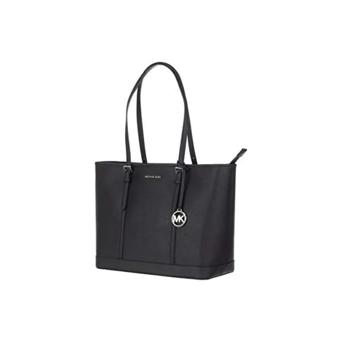 MICHAEL KORS Leather Tote Bag, Shopping Bag, Handbag, Shoulder Bag Women's Black-1