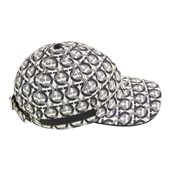 Ferragamo Interlocking Gancini Print Baseball Cap-3