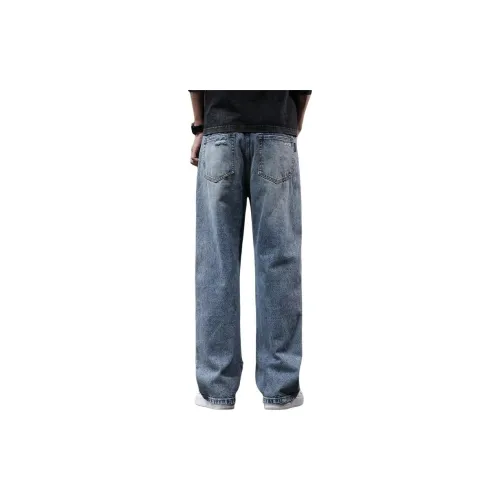 Jeep Jeans Men Snowflake Blue