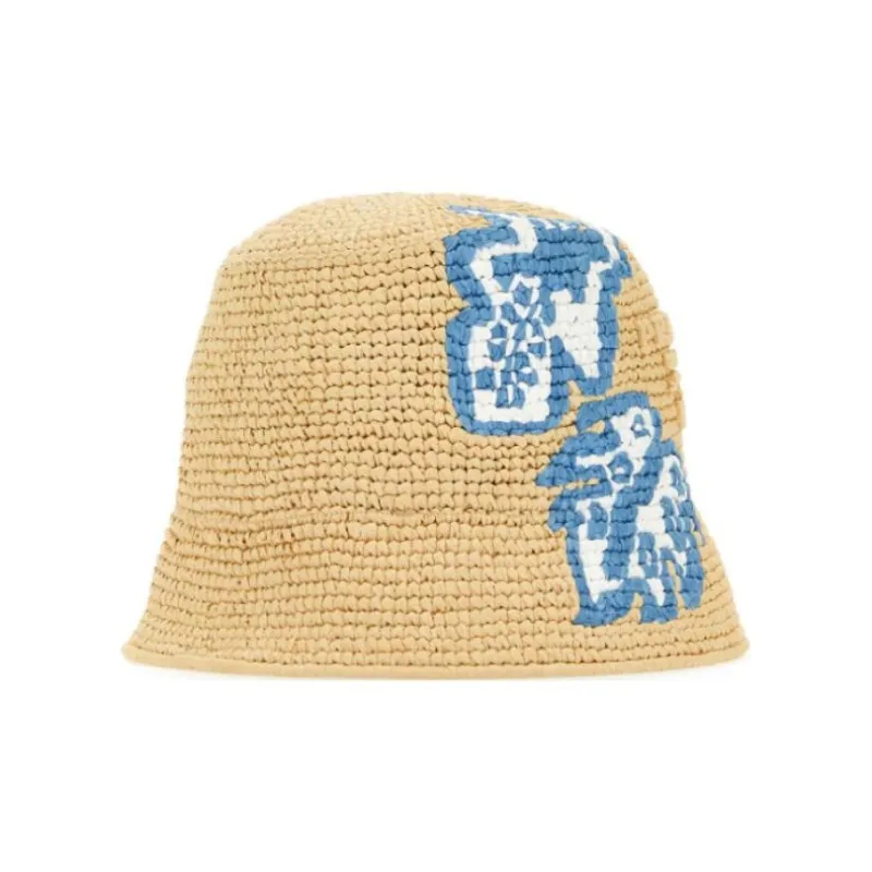 PRADA Viscose Bucket Hats Women's Blue-2