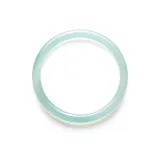 Clear Aqua Green Jade Bangle