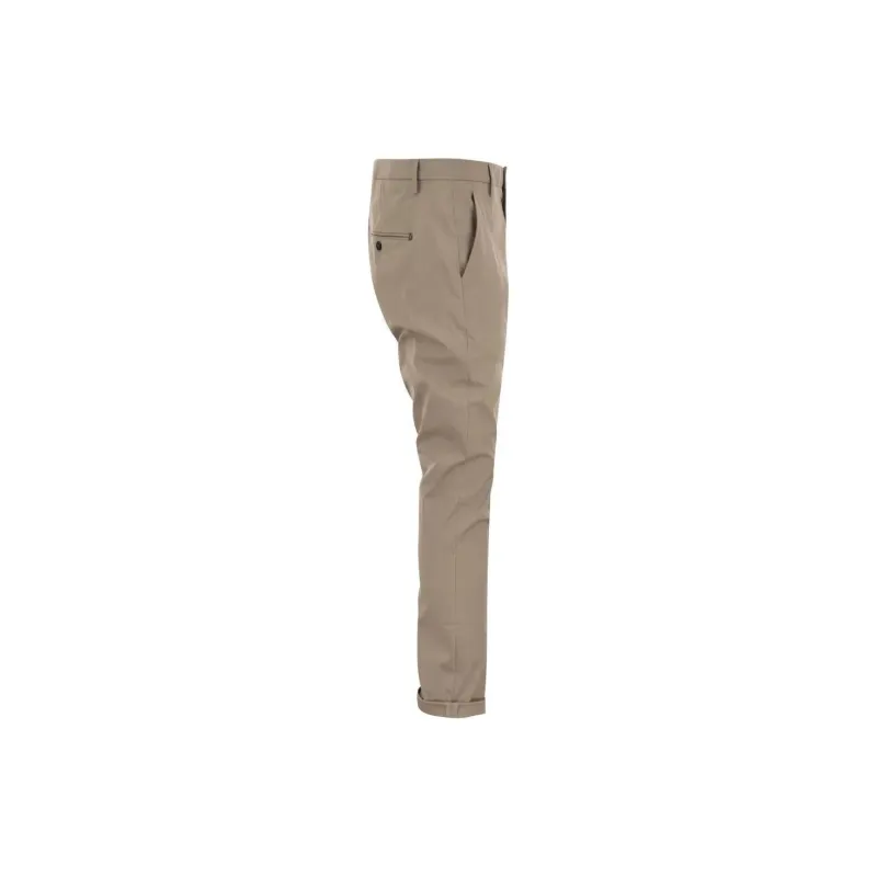 Dondup Mid Rise Straight Leg Trousers-2