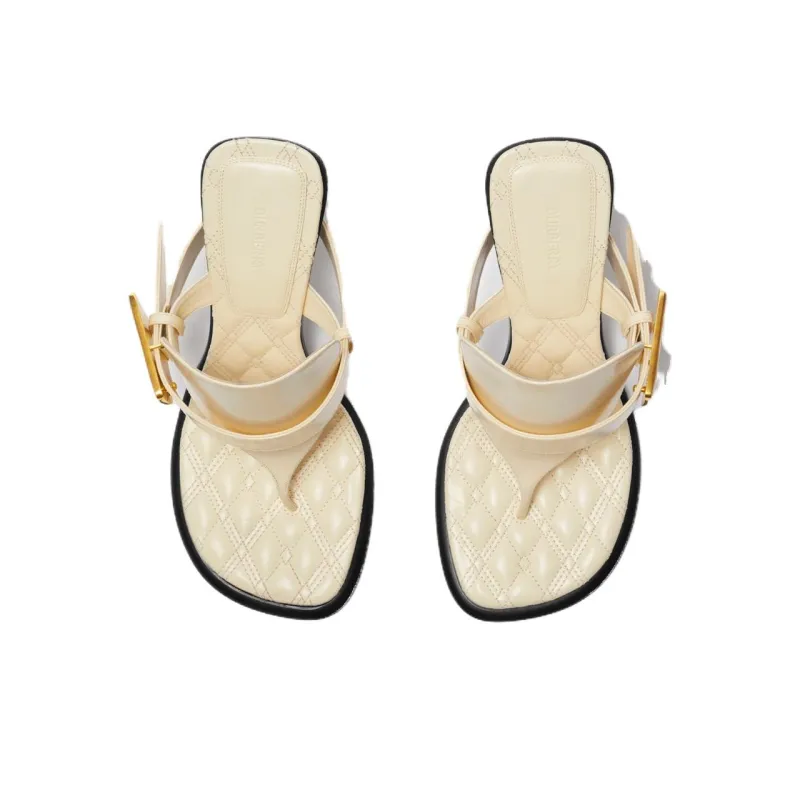 Burberry Bay 100mm Leather Sandals-2