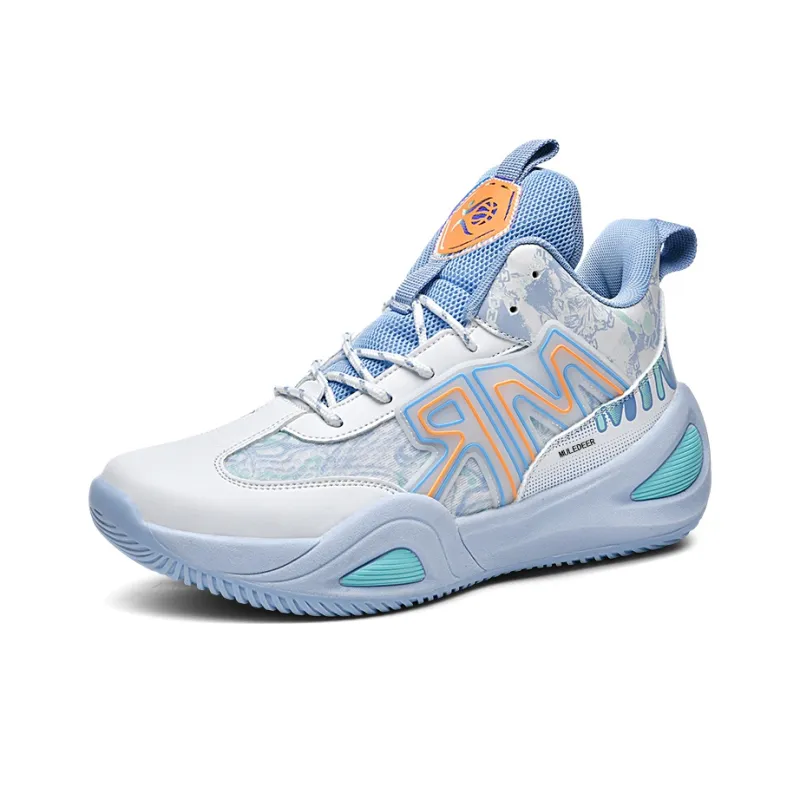 Black tailed Deer Slip Resistant And Breathable High Top Basketball Shoes Unisex-1