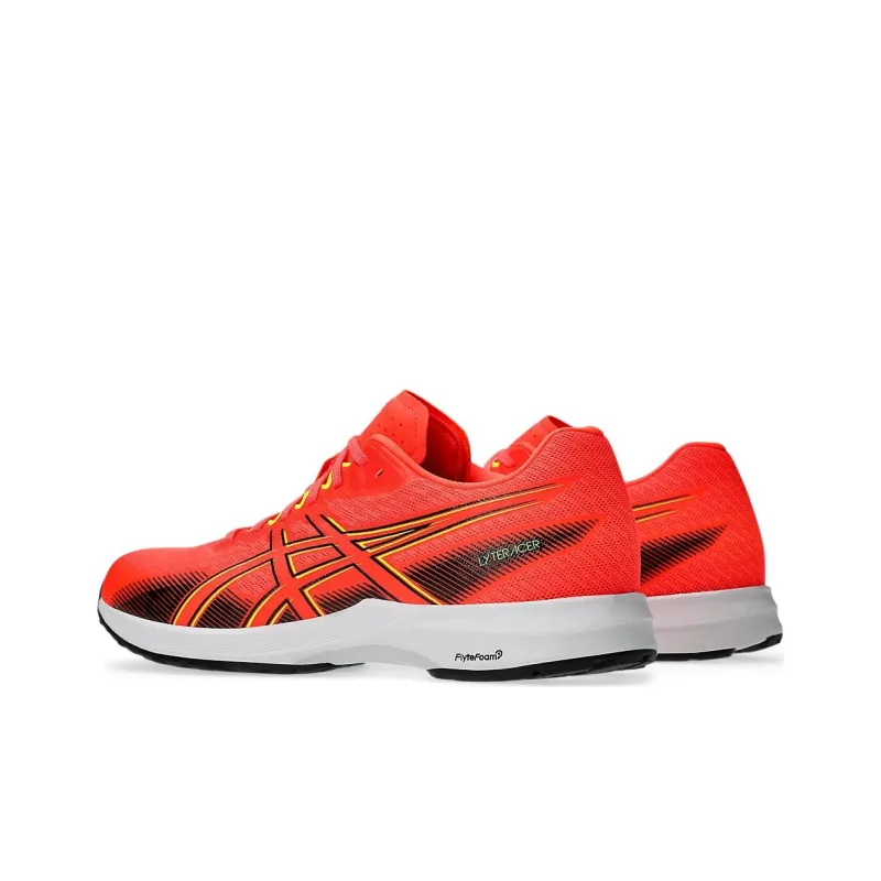 Asics Lyteracer 4 Slip Resistant Low Top Running Shoes Men's Red Black-3