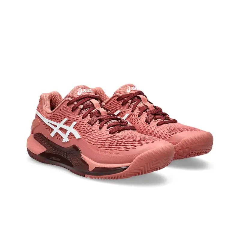 Asics Women's Gel Resolution 9 Clay 'Light Garnet White'-2