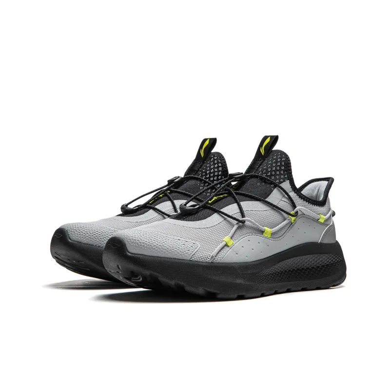 LiNing Cloud Ease Slip On Low Top Casual Shoes Men's Mist Gray-2