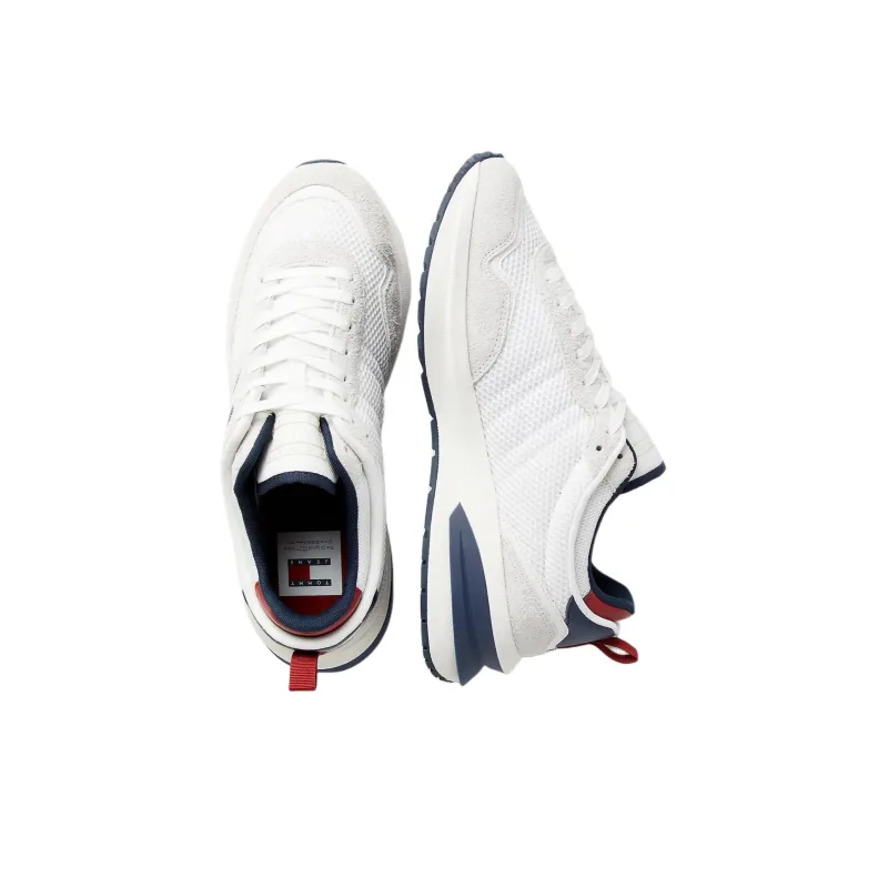 Tommy Hilfiger Low Top Casual Shoes Men's White Blue Red-4