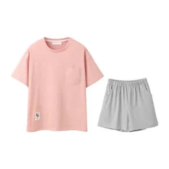 Huggy Kissy Pajama Set Women's Foam Pink