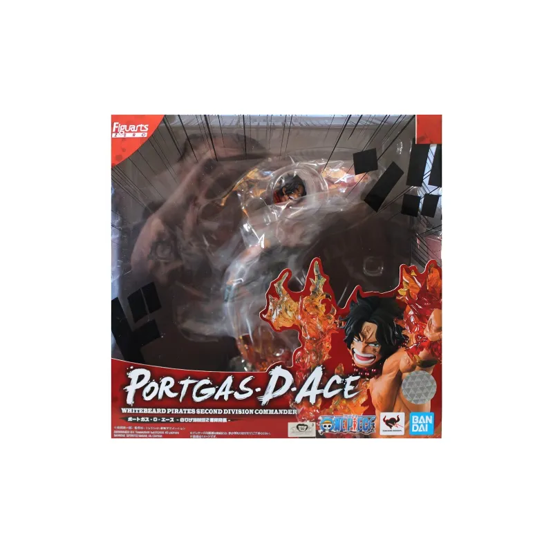 BANDAI Portgas D. Ace Figuarts ZERO One Piece Whitebeard Pirates 2nd Division Captain Scale Figures 19.5cm-2