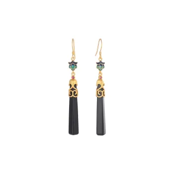 Best Wishes Agate Jade Earrings Women's