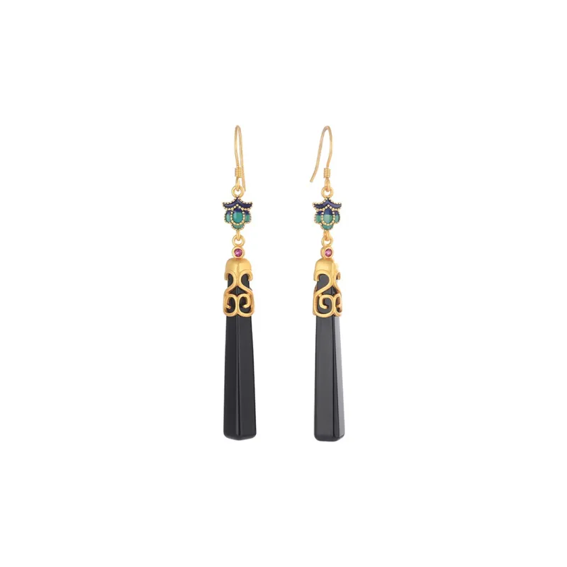 Best Wishes Agate Jade Earrings Women's-0