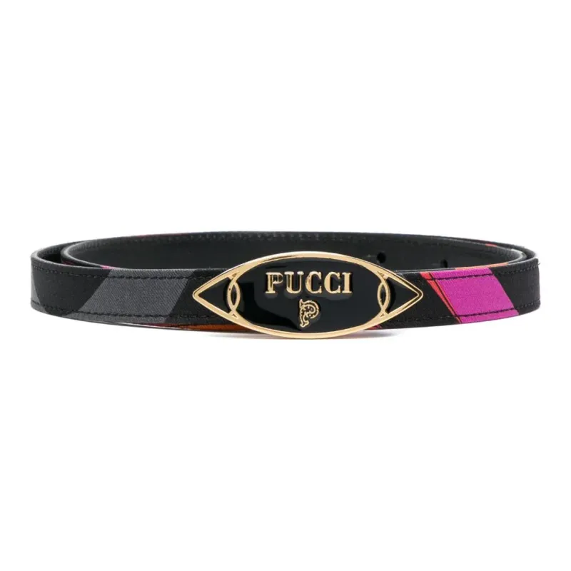 EMILIO PUCCI Multi-way Stripes Leather Belt-0