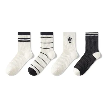 NAIER Mid Calf Socks Women's 4 Pack