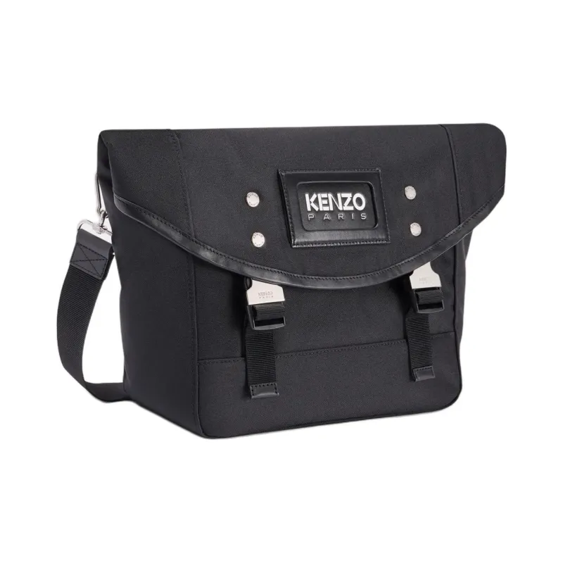 KENZO Logo Patch Messenger Bag-0