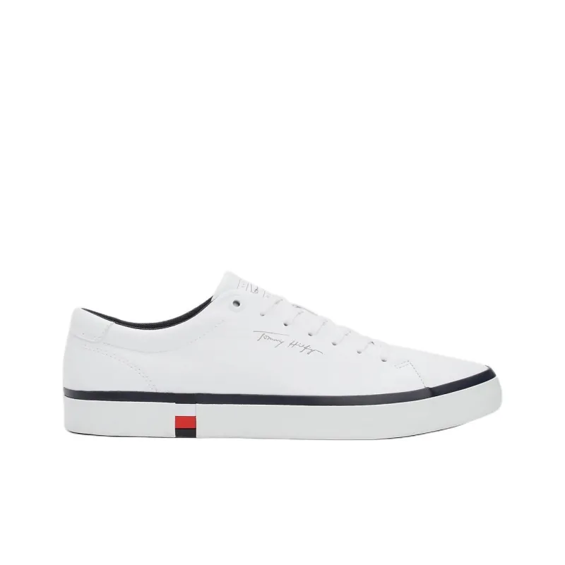 Tommy Hilfiger Low Top Skateboard Shoes Men's White-1