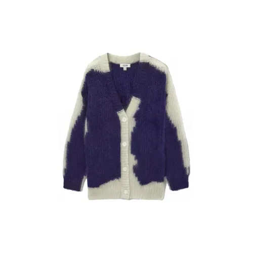 COS Knitwear Women's Navy Blue/Cream