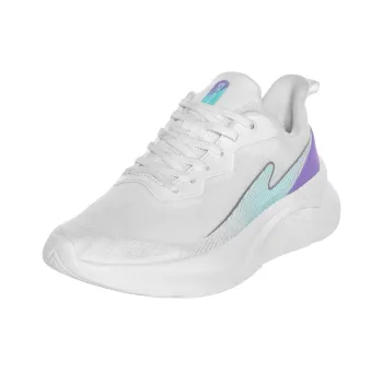 Erke Cushioning Lightweight Low Top Training Shoes Women's White Purple