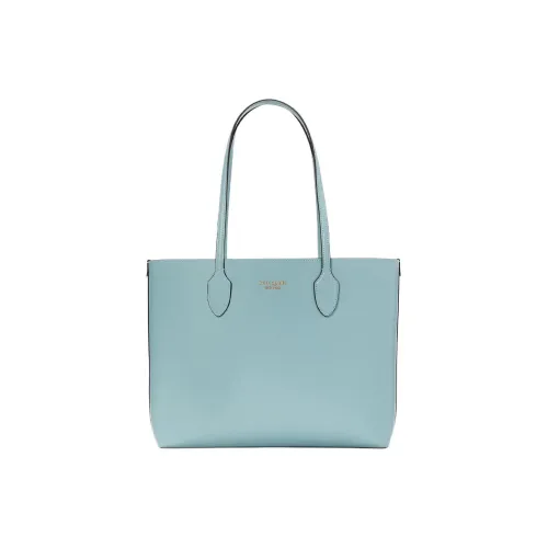 Kate Spade Split Cow Leather Tote Bag Shopping Bag Shoulder Handbag Large Size Women's Aegean Sea Blue