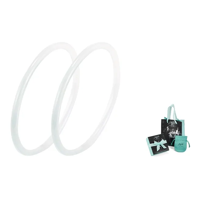 LILY&LOTTY Chalcedony Jade Bangles Women's-2