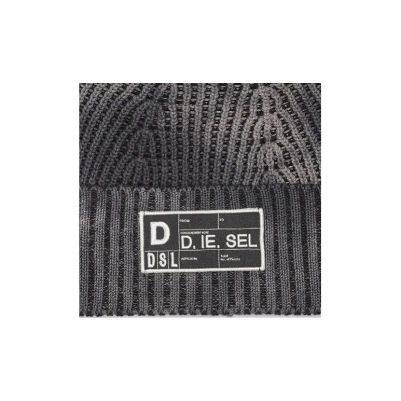DIESEL Cotton Beanies Men's Black-2