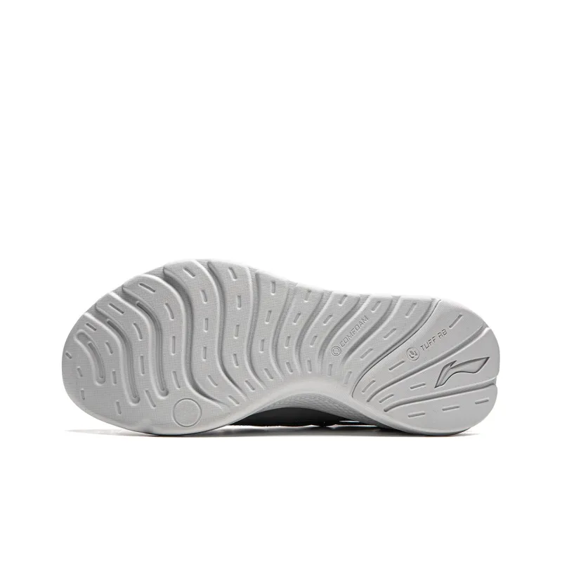 LiNing Cloud Ease Slip On Non slip Wear resistant Shock Absorption Low Top Casual Shoes Men's Shadow Gray-4