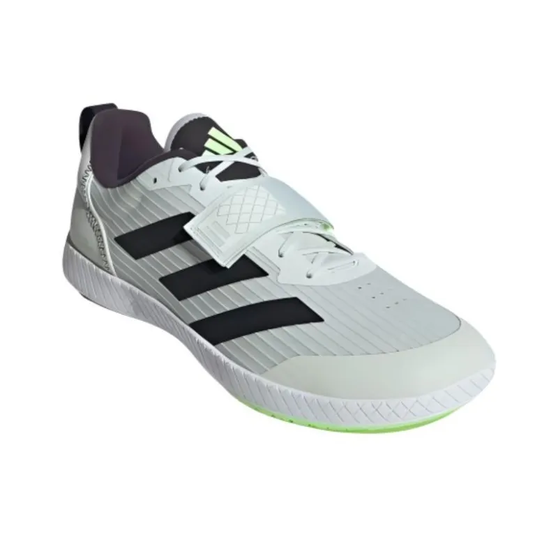 Adidas The Total Anti Slip Wear Resistant Low Top Training Shoes Unisex White Black-2