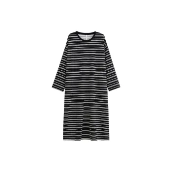 Yue Nei Nightgown Women's Casual Black