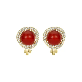 JAY Agate Clip-On Earrings Women's