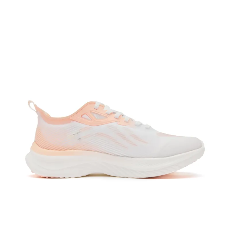QIAODAN Light Speed 4.0PLUS Running Shoes Women's Low Top Jordan White Enamel Pink-1