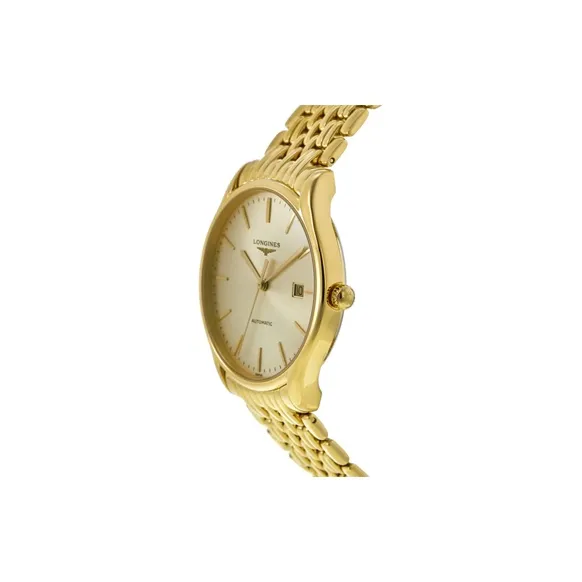 LONGINES Lvya Collection Automatic Mechanical Movement Women's Watch Gold Dial L4.960.2.32.8-2