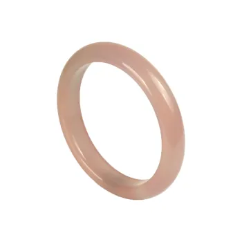 Artisan Lock Heart Jade Chalcedony Jade Bangles Women's Chalcedony